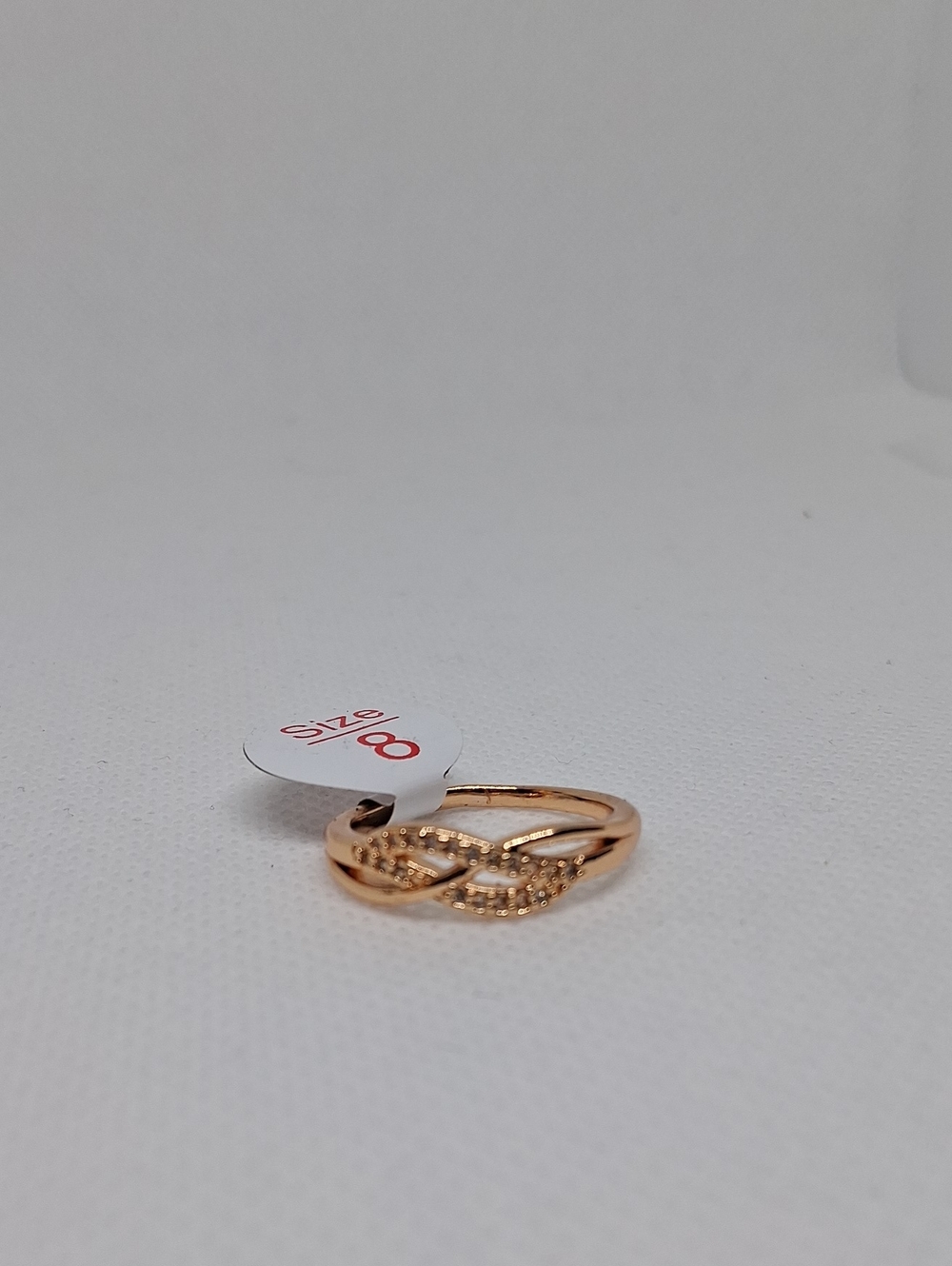 Rose Gold-Filled Infinity Twist Ring - Size 8